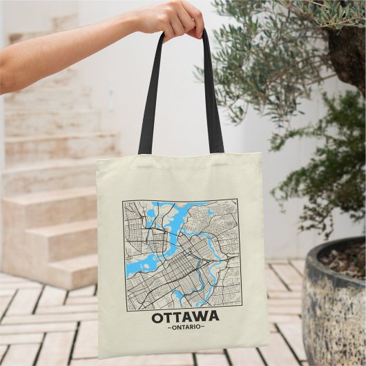 Ottawa, Ontario City Map Tote Bag トートバッグ