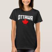 Ottawa Quebec Maple Leaf Canada Canadian Flag Prid Tシャツ (正面)