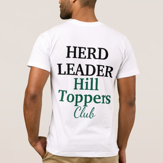 OTTBクラブの群れのリーダーTシャツ Tシャツ (裏面)