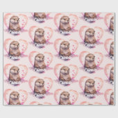 Otterハート水の色の名前の追加 ラッピングペーパー (フラット)