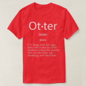 Otter定義おもしろいかわいいゲイ男GagギフトL Tシャツ (デザイン正面)
