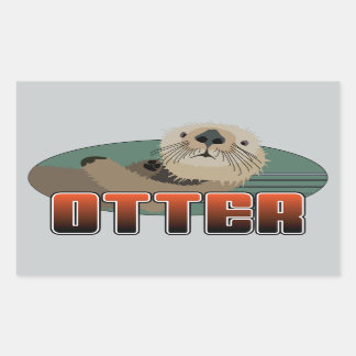 OTTER矩形ステッカー 長方形シール