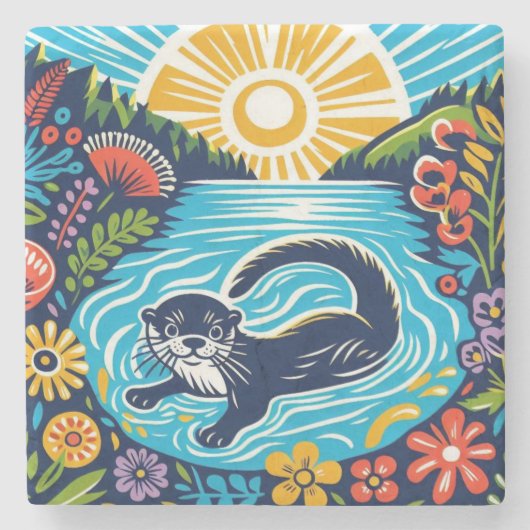 Otter ストーンコースター (正面)