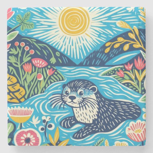 Otter ストーンコースター (正面)