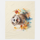 Otter  フリースブランケット (正面)