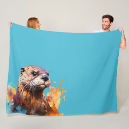 Otter  フリースブランケット