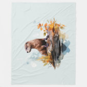 Otter  フリースブランケット (正面)