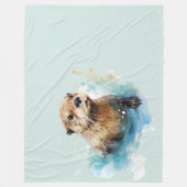 Otter フリースブランケット (正面)