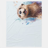 Otter  フリースブランケット (正面)