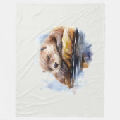 Otter  フリースブランケット (正面)