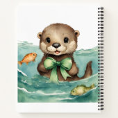 Otter 男女兼用 Baby Showerゲストギフトリスト ノートブック (裏面)