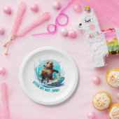 Otter 841サーフィンOtter Sheサーフボードオッテを盗む ペーパープレート (パーティー)