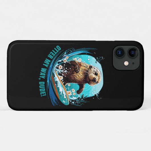 Otter 841サーフィンOtter Sheサーフボードオッテを盗む Case-Mate iPhoneケース (裏面(横))