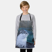 Otter All-Over Print Apron エプロン (着用した状態)