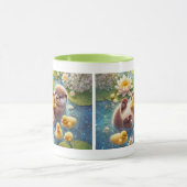 Otter and Friends Mug マグカップ (中央)