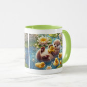 Otter and Friends Mug マグカップ (正面右)