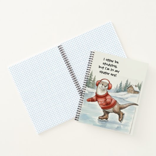 Otter Be Skating, Spiral Notebook ノートブック (内部)