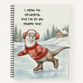 Otter Be Skating, Spiral Notebook ノートブック