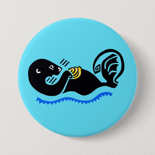 Otter - button 缶バッジ (正面)