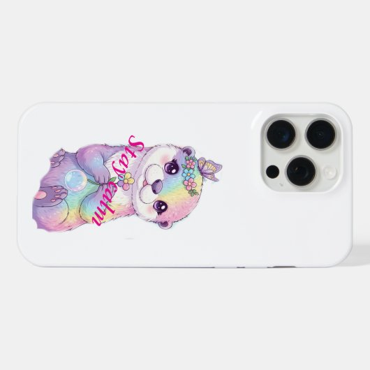 Otter case phone  iPhoneケース (裏面横)