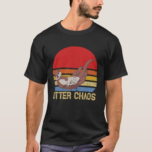 Otter Chaos For Men Women Cute Otter Lover Animal Tシャツ (正面)