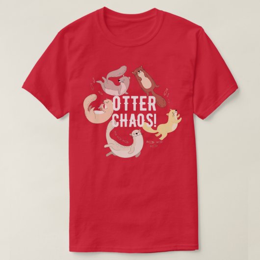 Otter Chaos  Tシャツ (デザイン正面)