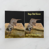 Otter Dimensional Art誕生日 カード (内部)