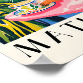 Otter Drink Coffee, Forest Animal Art, Atestetti ポスター (角)