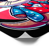 Otter Happy 4Th Of 7月インディペンデンスデイ男性女性 ポスター (角)