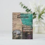 Otter Headache Relief and Hearing collage ポストカード (スタンド正面)