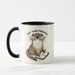 Otter Holding Journal - "Not Yourセラピスト" マグカップ