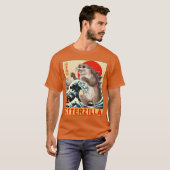 Otter Japanese Art Funny Otter Lover Gifts for Men Tシャツ (正面フル)