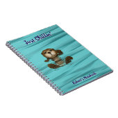 Otter, Just Chillinスパイラルフォトノートブック ノートブック (右側)