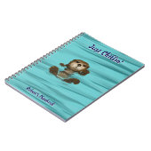 Otter, Just Chillinスパイラルフォトノートブック ノートブック (左側)