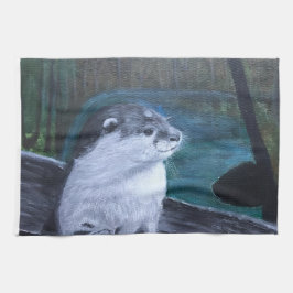 Otter kitchen tea towel キッチンタオル
