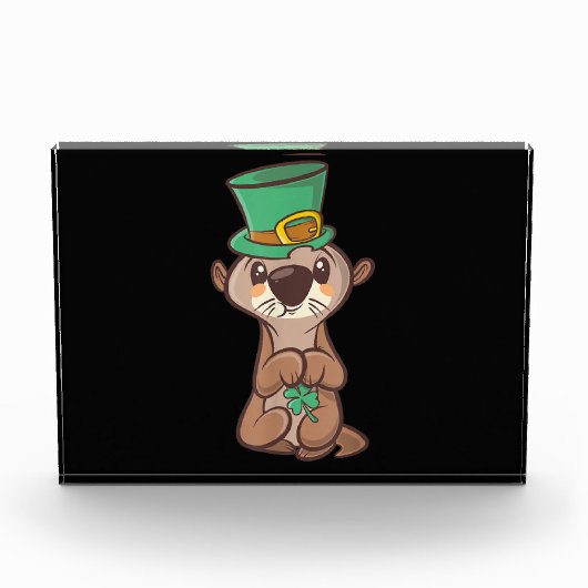 Otter leprechaunst patricks day| Gift for mom フォトブロック (正面)