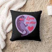 Otter - Love An Otter Love Another クッション (ブランケット)