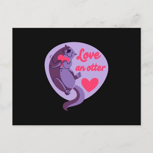 Otter - Love An Otter Love Another ポストカード (正面)