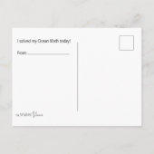 Otter Math Coloring Postcard ポストカード (裏面)