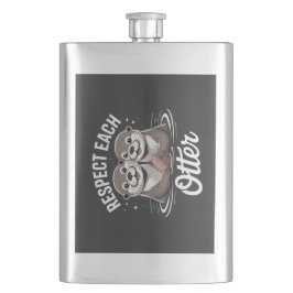 Otter Respect Each Other Funny フラスク