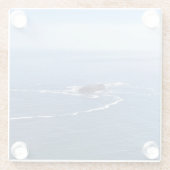 Otter Rock, Cape Foulweather, Newport，オレゴン ガラスコースター (裏面)