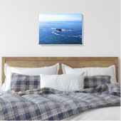 Otter Rock, Cape Foulweather, Newport，オレゴン キャンバスプリント (インサイチュ (寝室))