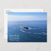 Otter Rock, Cape Foulweather, Newport，オレゴン ポストカード (正面/裏面)