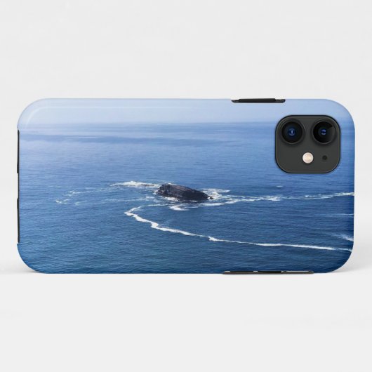 Otter Rock, Cape Foulweather, Newport，オレゴン Case-Mate iPhoneケース (裏面(横))