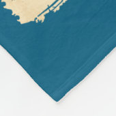 Otter Samurai Retro Ufo Japanese Warrior Art Graph フリースブランケット (角)