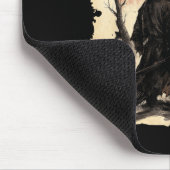 Otter Samurai Retro Ufo Japanese Warrior Art Graph マウスパッド (コーナー)