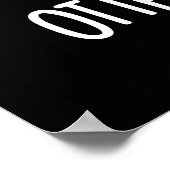 Otter Sight Dude おもしろい Animal Pun Dark BG ポスター (角)