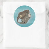 Otter Snugglesシール ラウンドシール (バッグ)