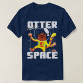 Otter Space Musteline Science Space Fan 1543 Tシャツ (デザイン正面)