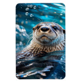 Otter Swimming マグネット (縦)